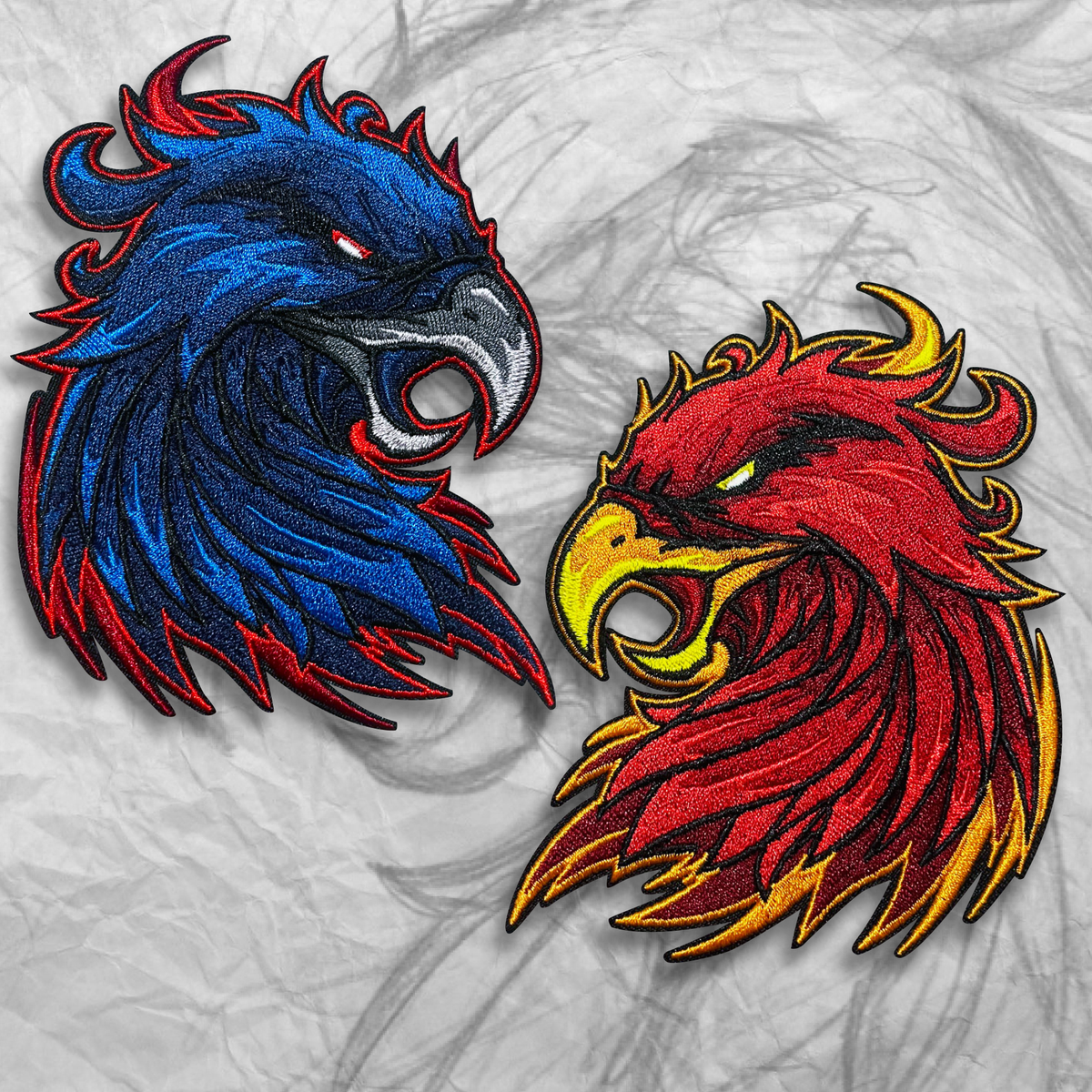 Grumpy Phoenix Embroidery Patch