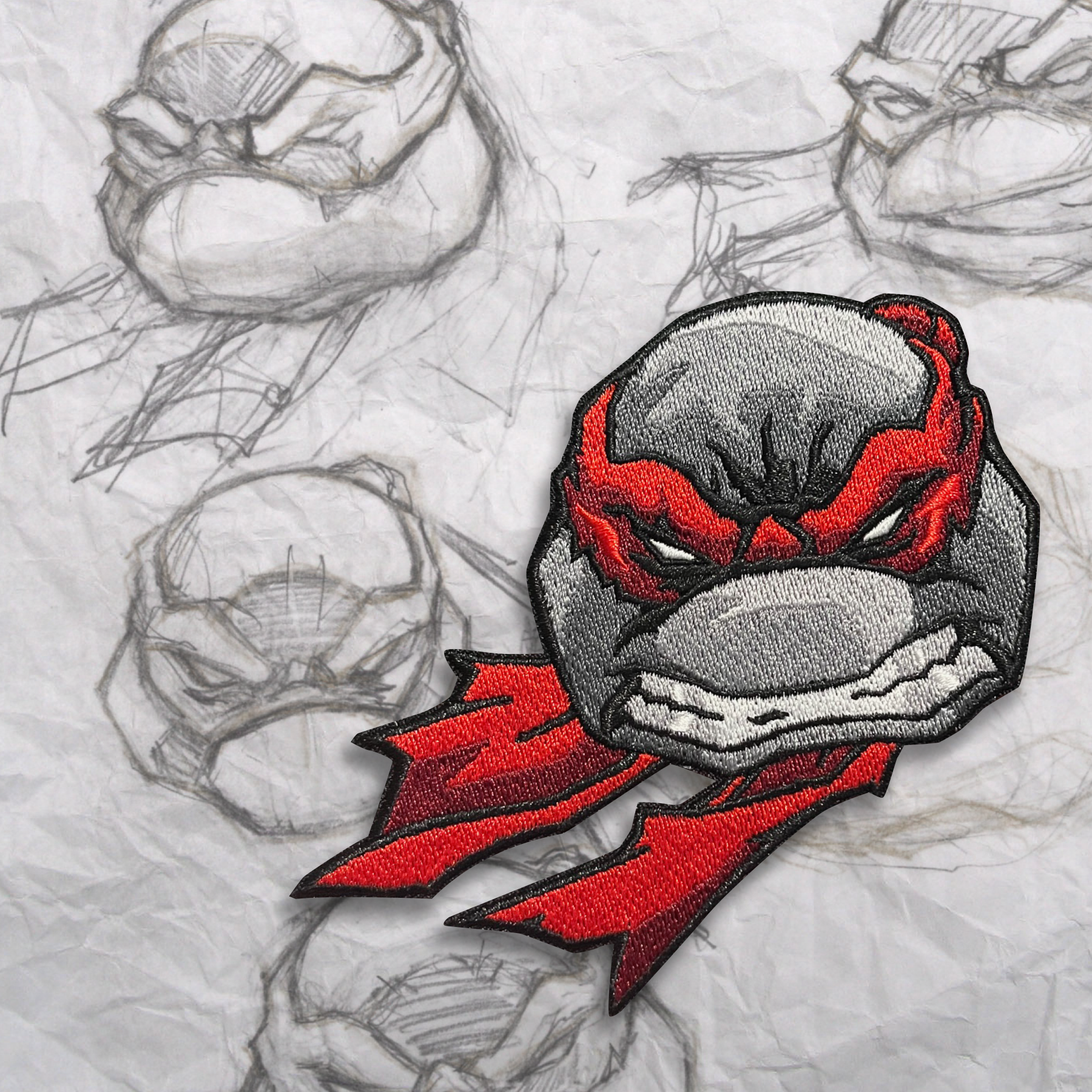 Sgt Grumpy Patch Grumpy Turtles v2 Embroidery Patch 2025 – Grumpy Pencil