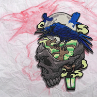 Minds Eye Raven Embroidery Patch