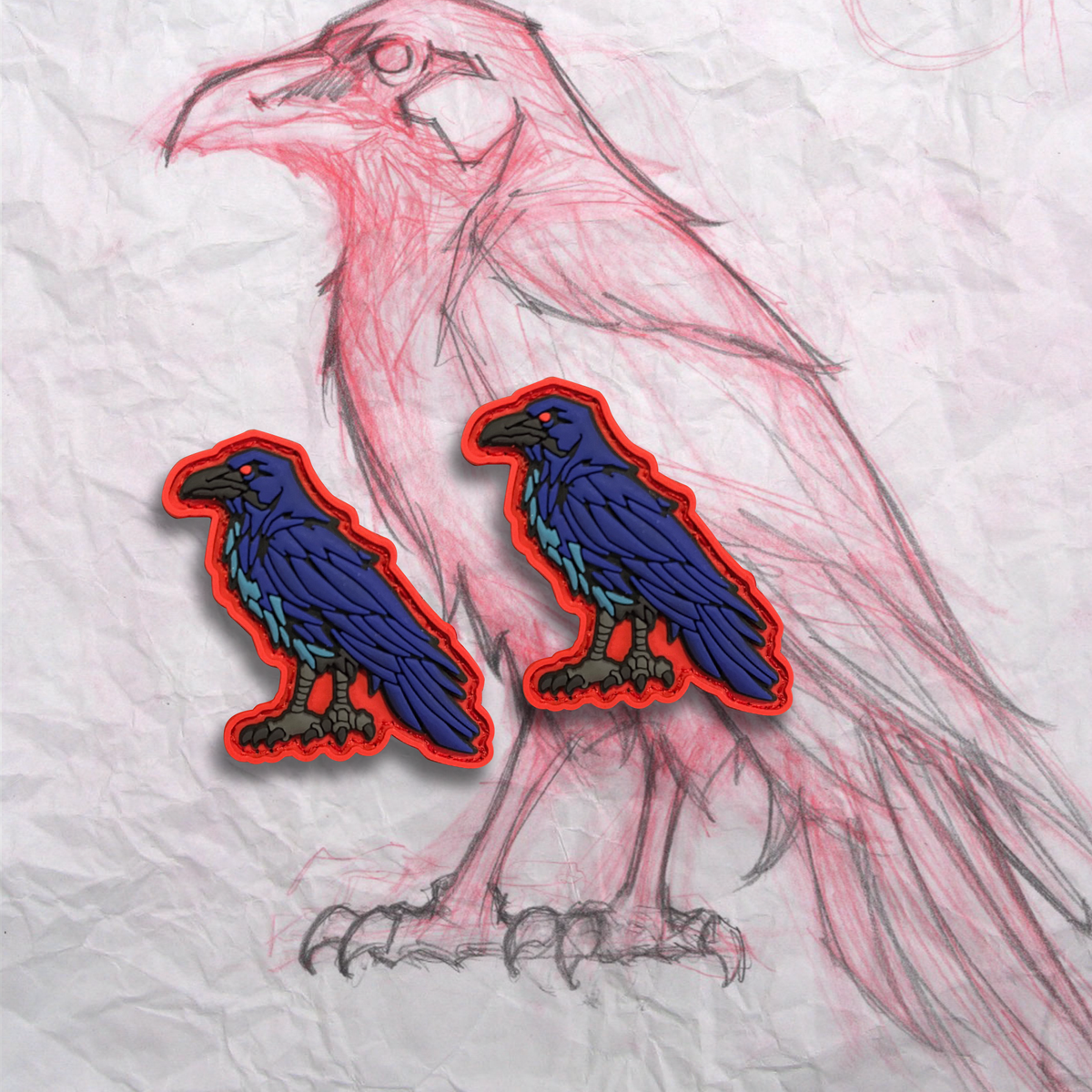 Mini Raven PVC Patch Set