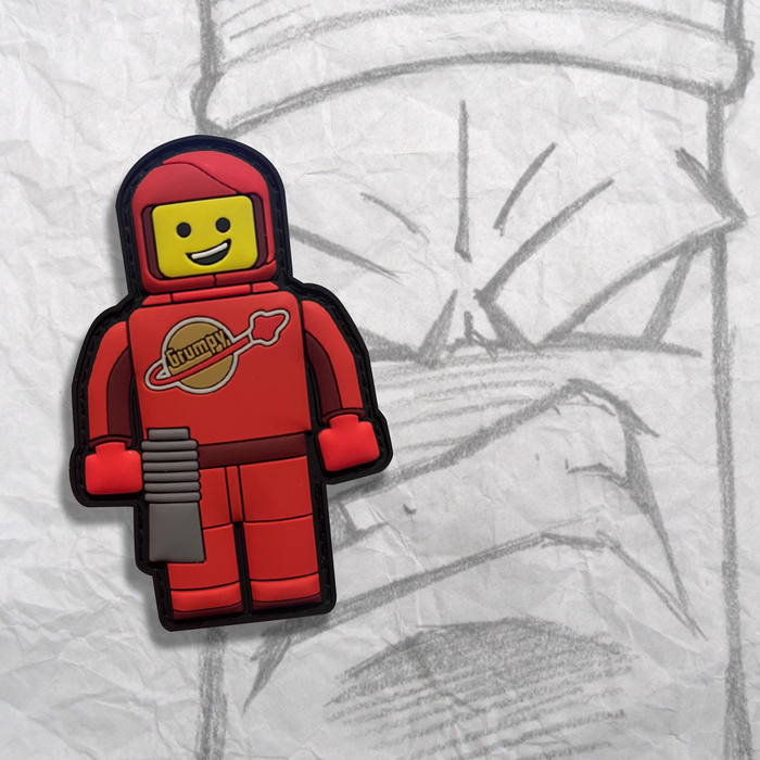 Spaceman Brick Fig Pvc Patch