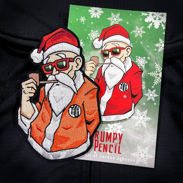 Grumpy Santa Roshi BLEM Version! Embroidery Patch