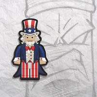 Uncle Sam Brick Fig Pvc Patch