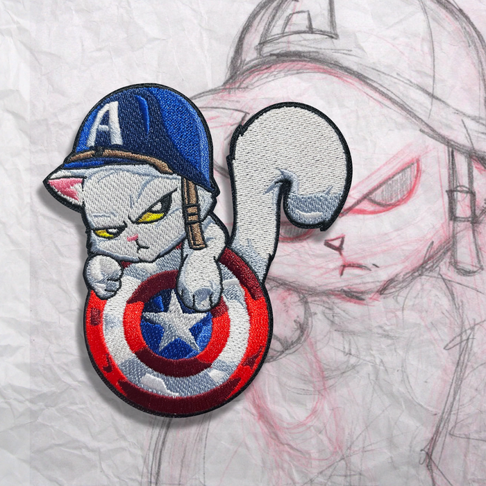 America's Cat Embroidery Patch
