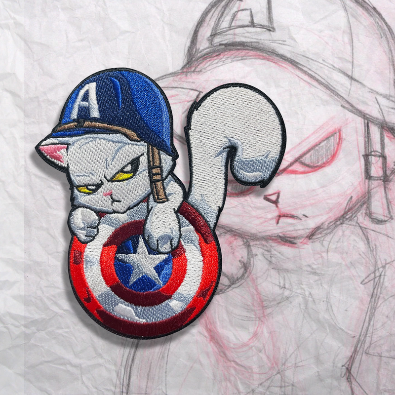 America's Cat Embroidery Patch