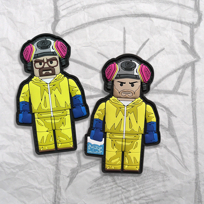 Walt & Jesse Brick Fig PVC Patch Set