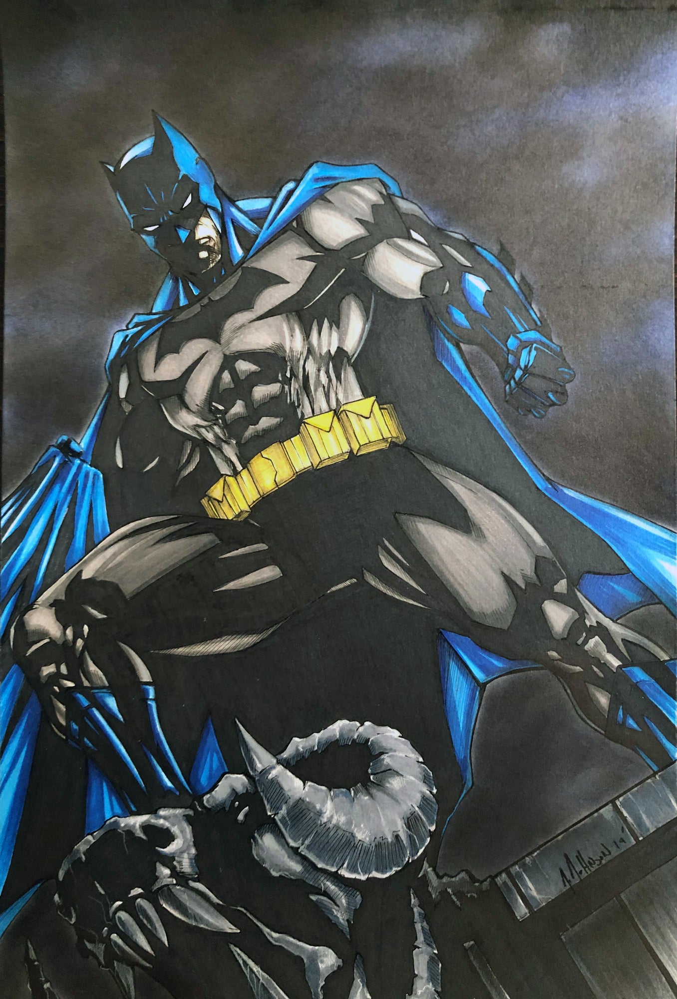 Batman Original Artwork – Grumpy Pencil