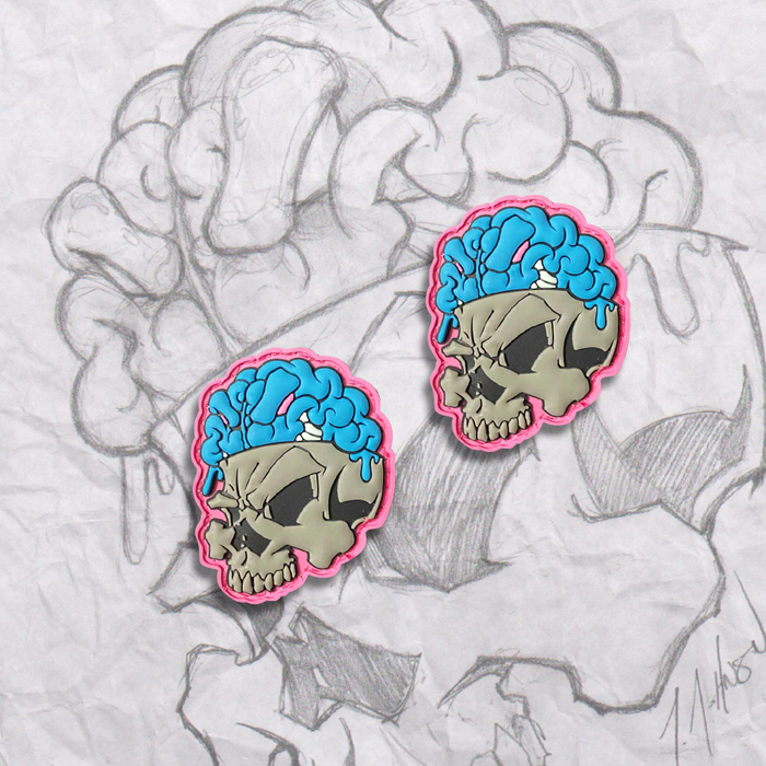 Tiny Numbskull blue, PVC Patch set