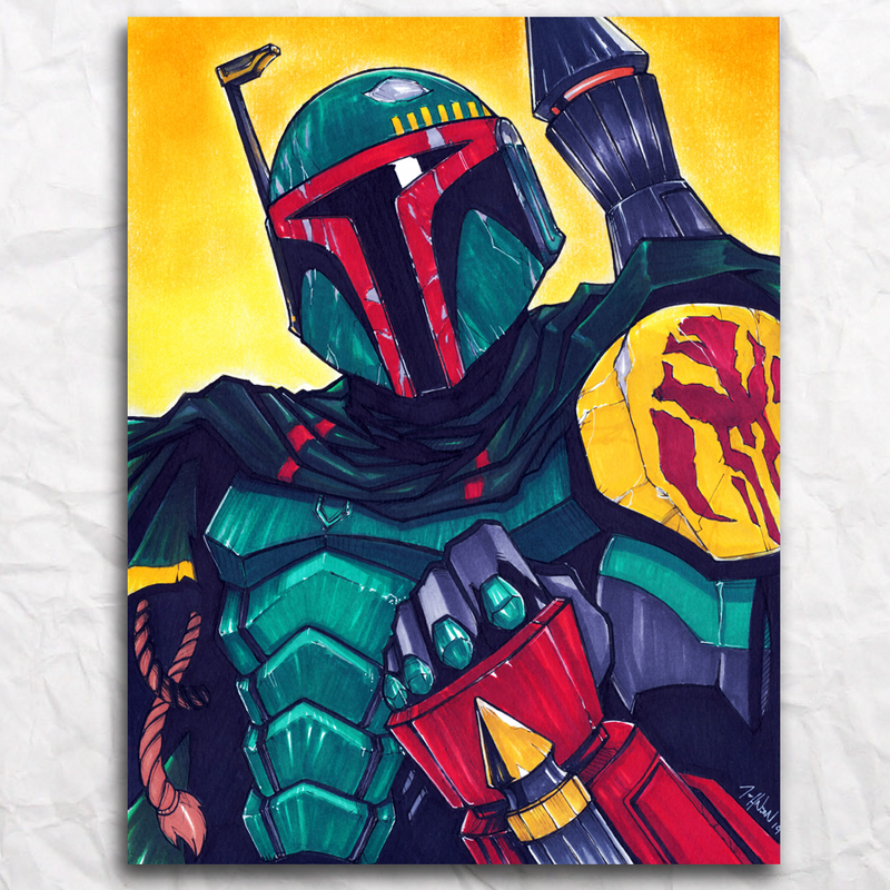 Boba Fett Original Artwork