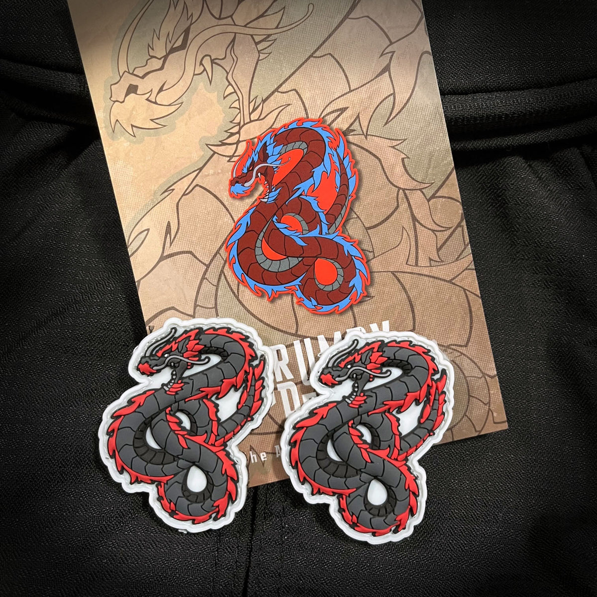 Mini Dark Dragon, PVC Patch set