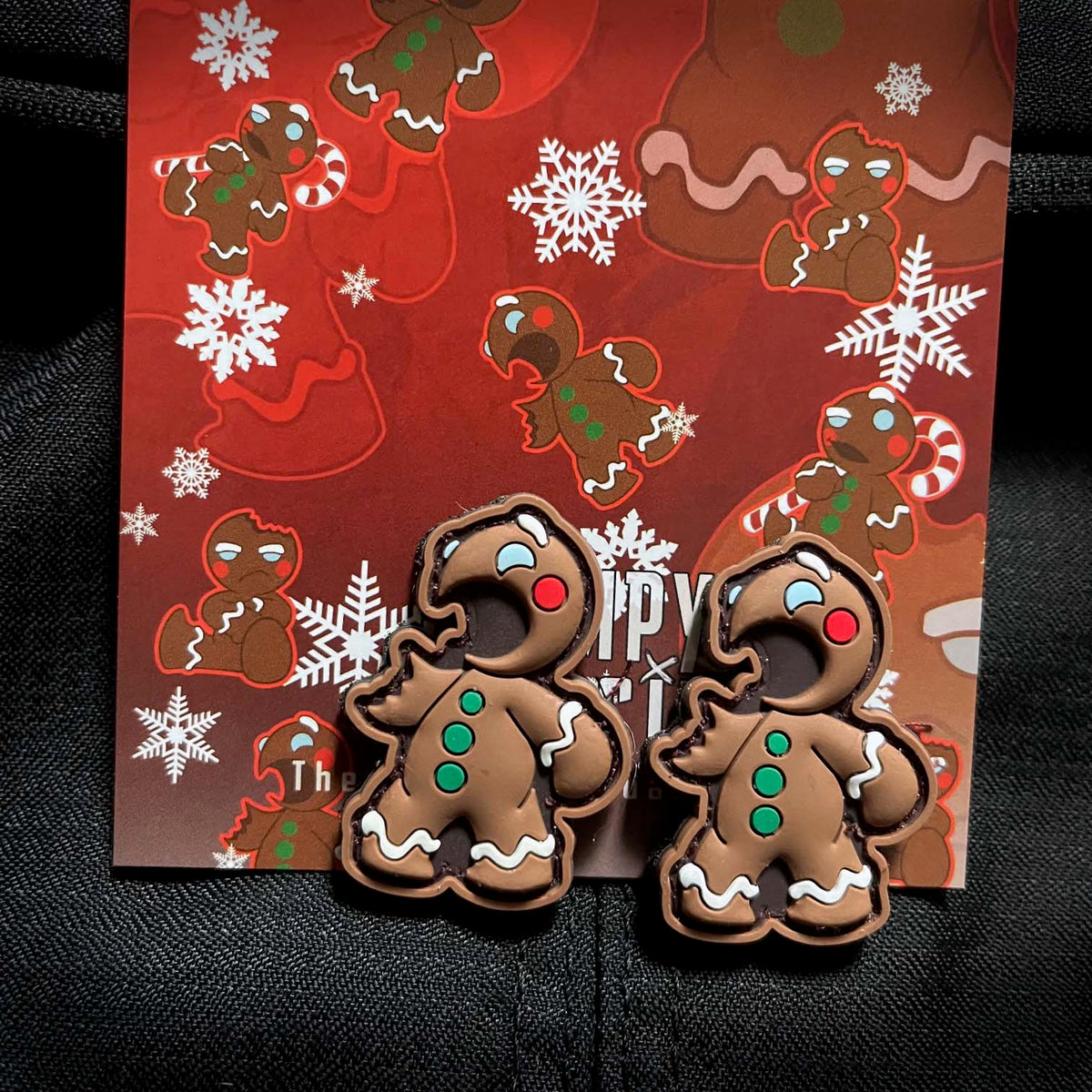 Tiny Gingerbread Men v2, PVC Patch set