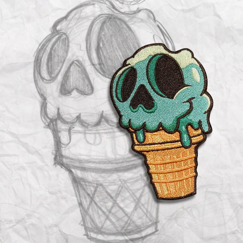 Kiddie Cone, Embroidery Patch