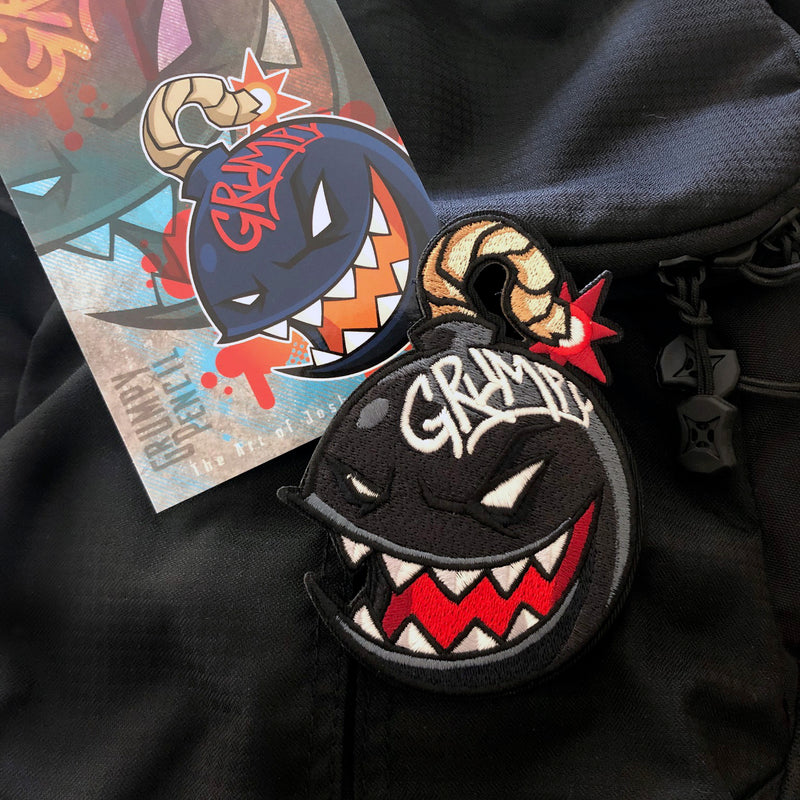 The Grumpy Bomb Embroidery Patch