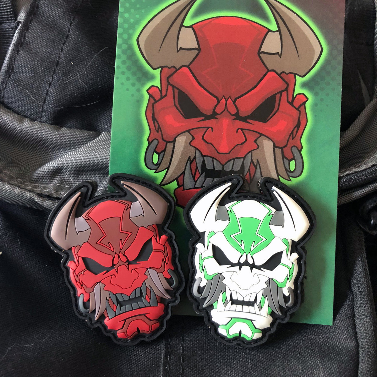 Devil Oni Eyes PVC Patch Set