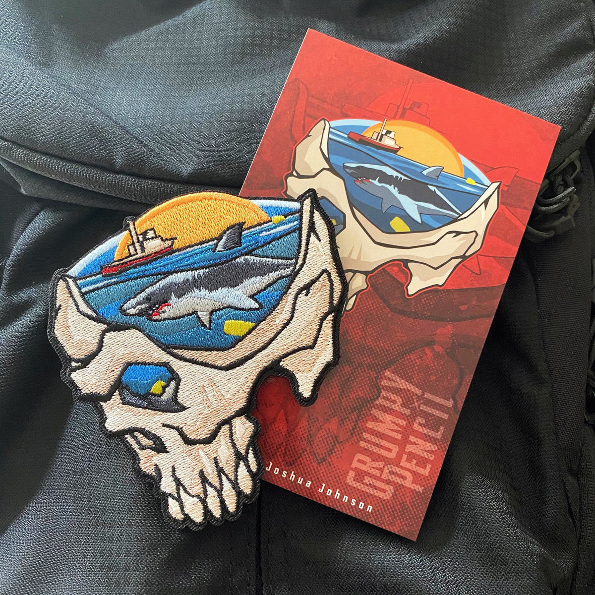 Minds Eye, Shark Embroidery Patch