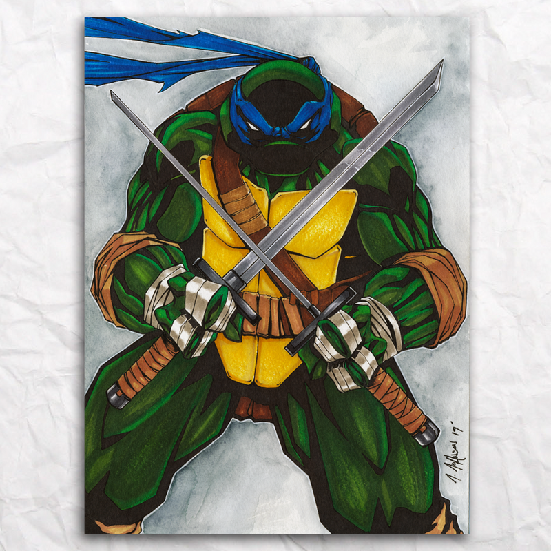 TMNT Leonardo Original Artwork