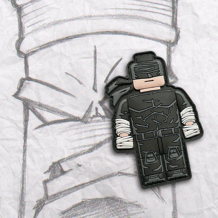 Grumpy Brick fig  Man without Fear Pvc Patch