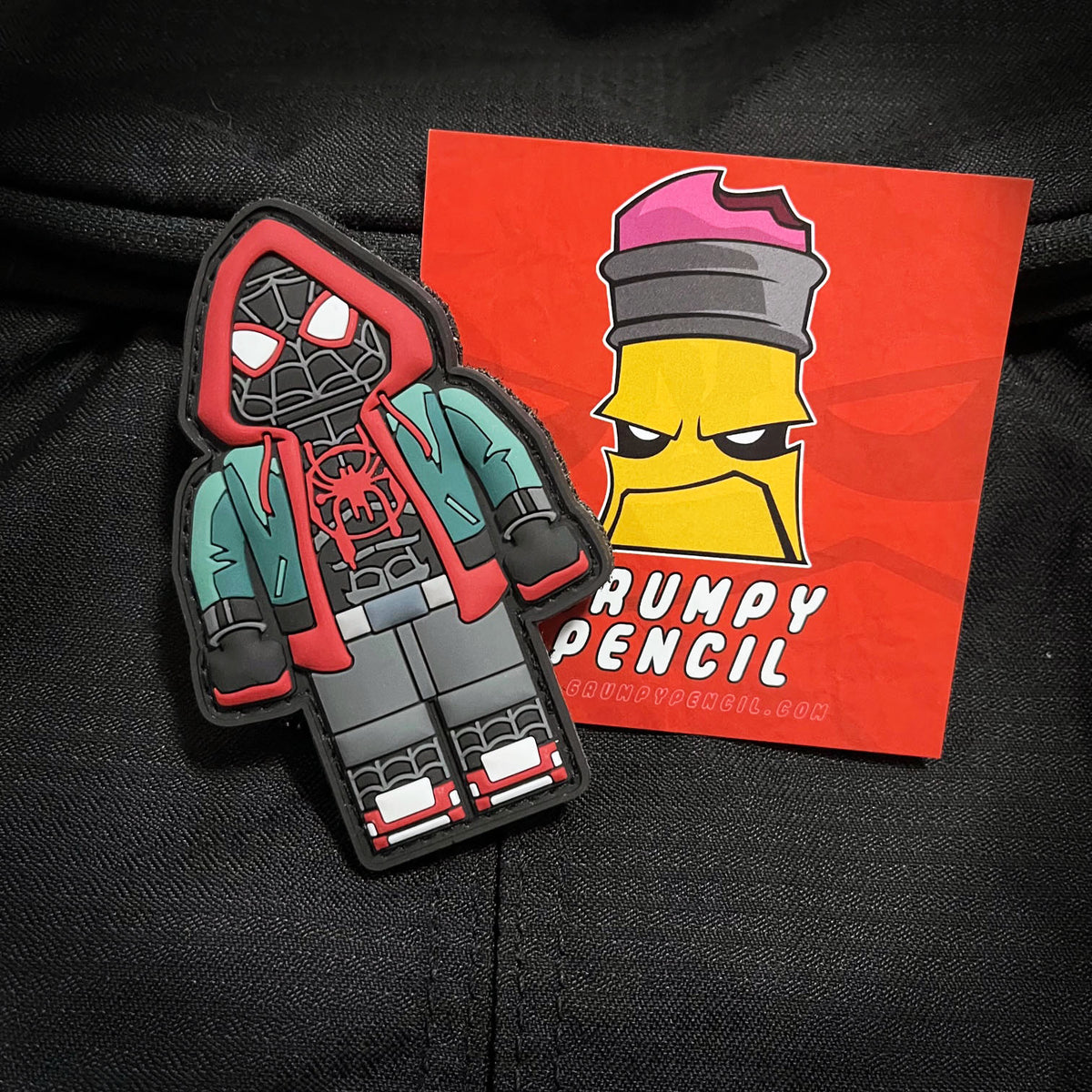 Grumpy Brick fig Miles Pvc Patch