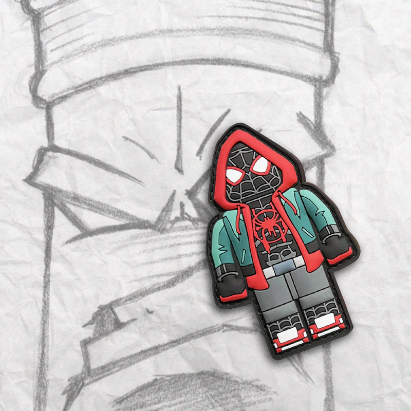 Grumpy Brick fig Miles Pvc Patch