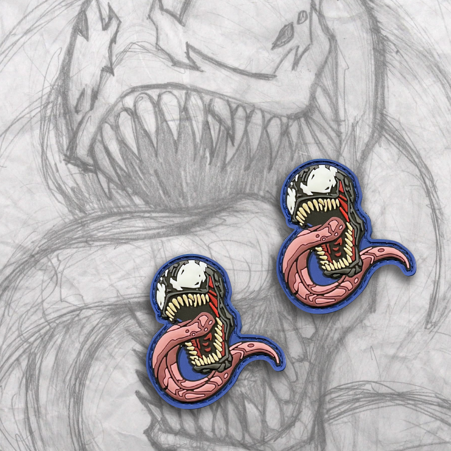 Mini glow venom PVC Patch set