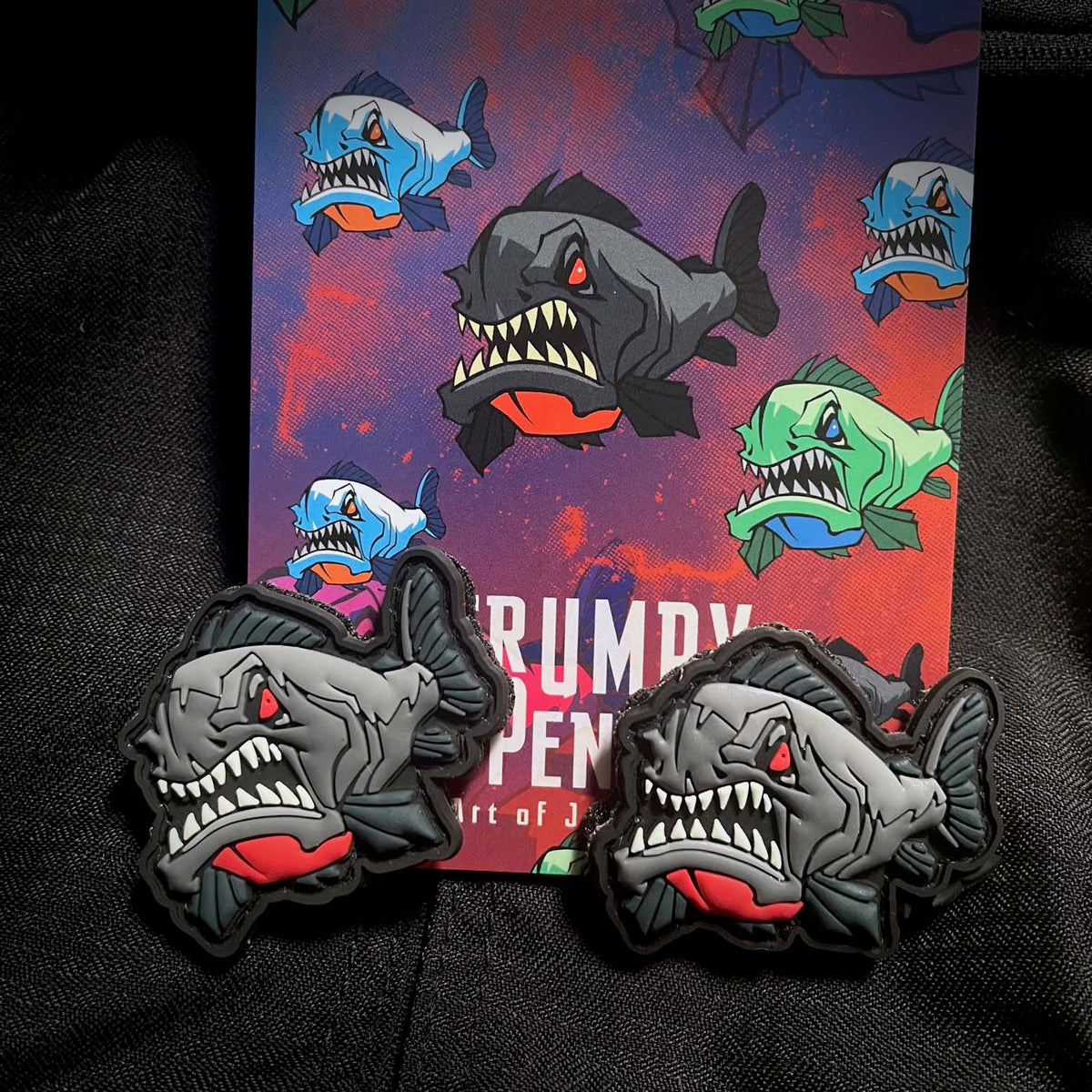 Grumpy Piranha, PVC Patch set