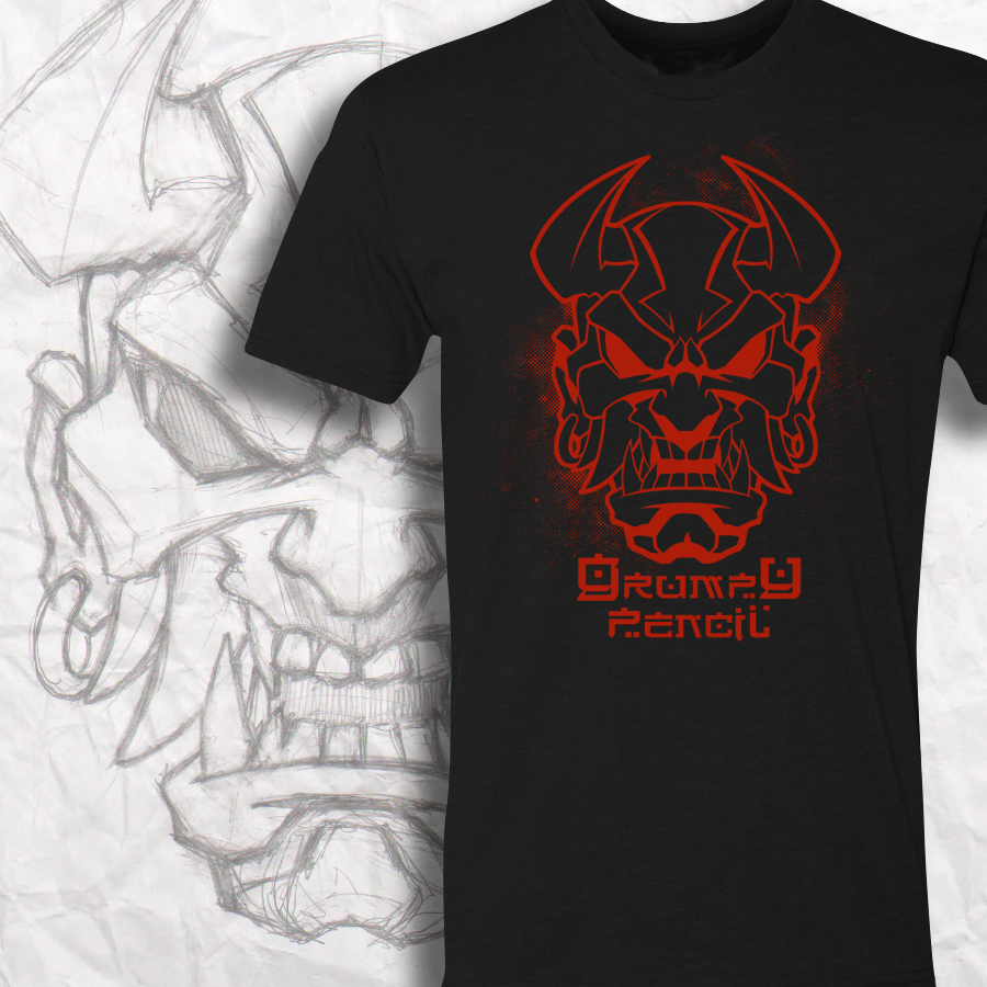 Grumpy Devil Oni T-Shirt