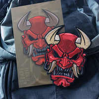 Devil Oni Mask Embroidery Patch