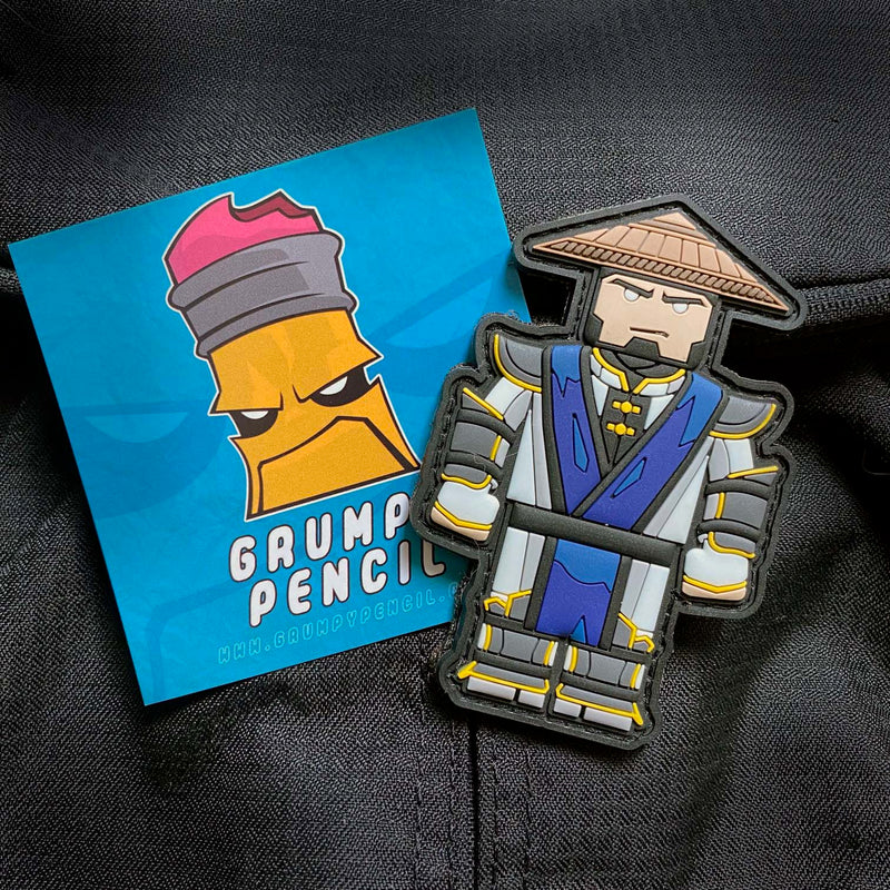 Grumpy Brick fig Lightning Pvc Patch