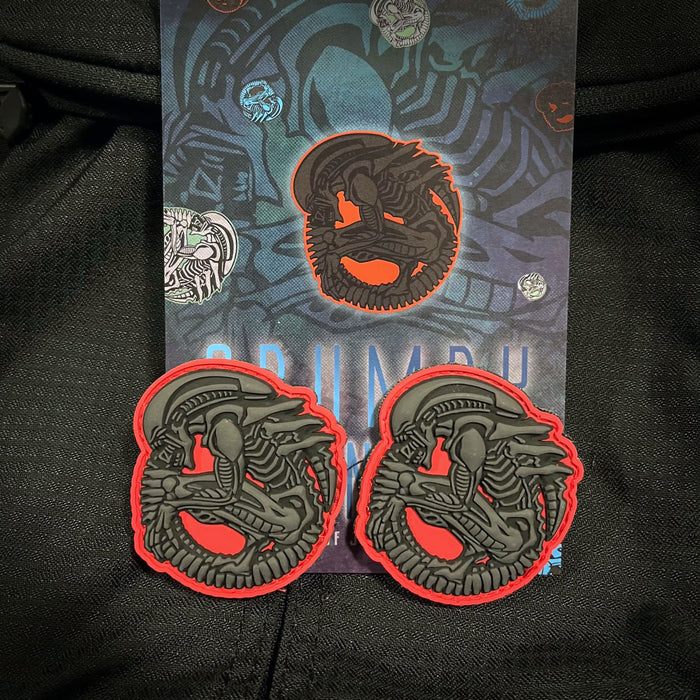 Mini Dark Alien PVC Patch set