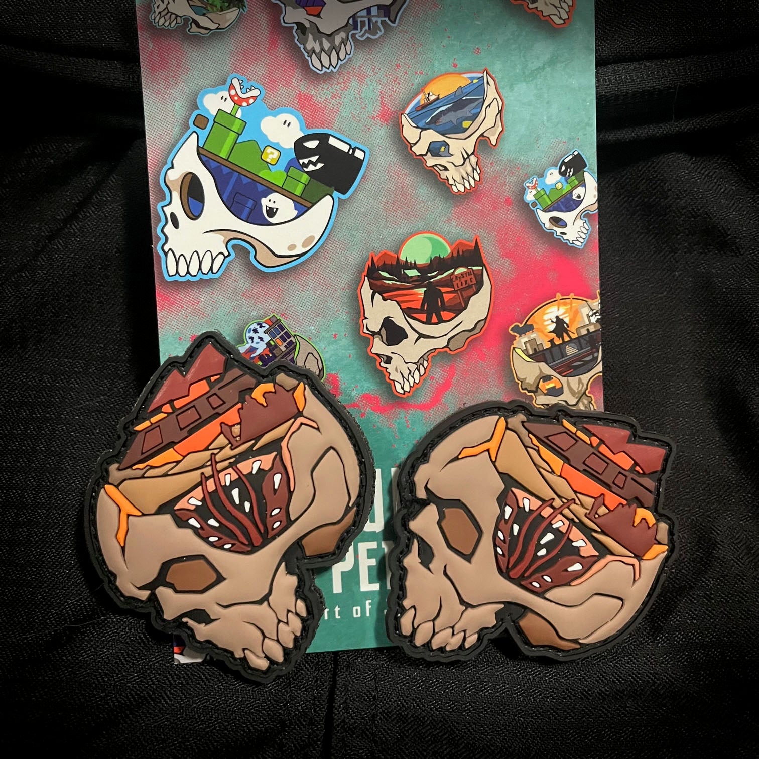 Grumpy Pencil Minds Eye Jaws Skull Skel Faced Resin Lab DE Patch Ranger factory Eye Set