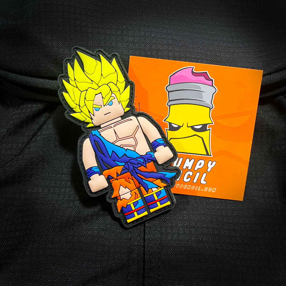 Grumpy Brick fig Power Pvc Patch