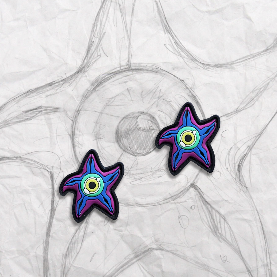 Tiny Starfish, PVC Patch set