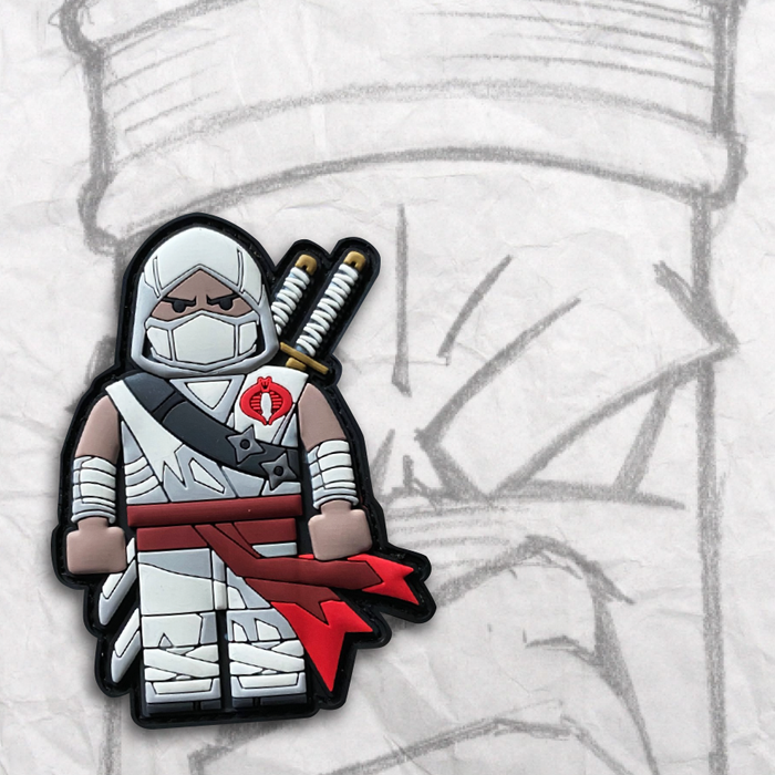 Grumpy Brick fig 'ninja' PVC Patch