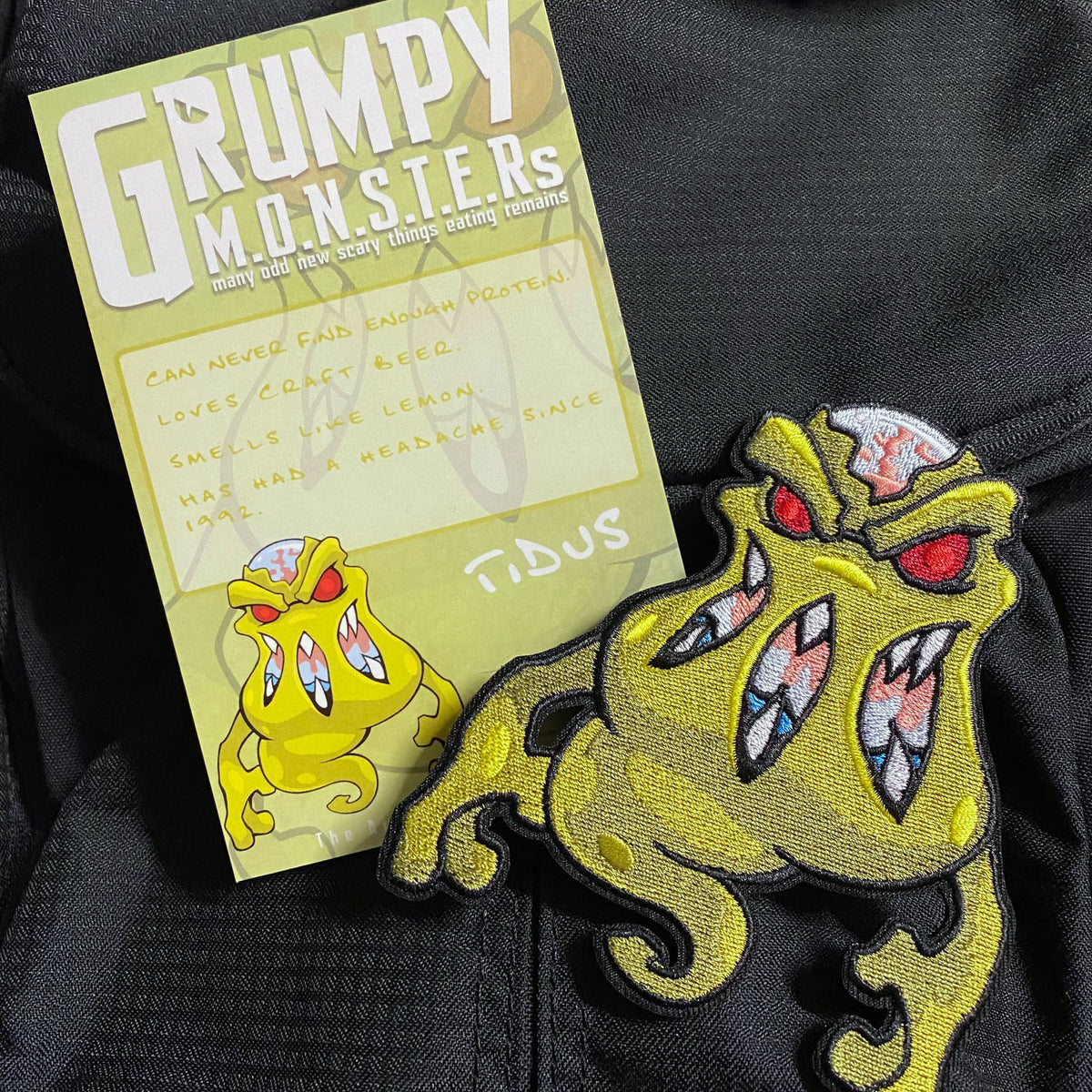 Grumpy M.O.N.S.T.E.Rs Tidus Embroidery Patch