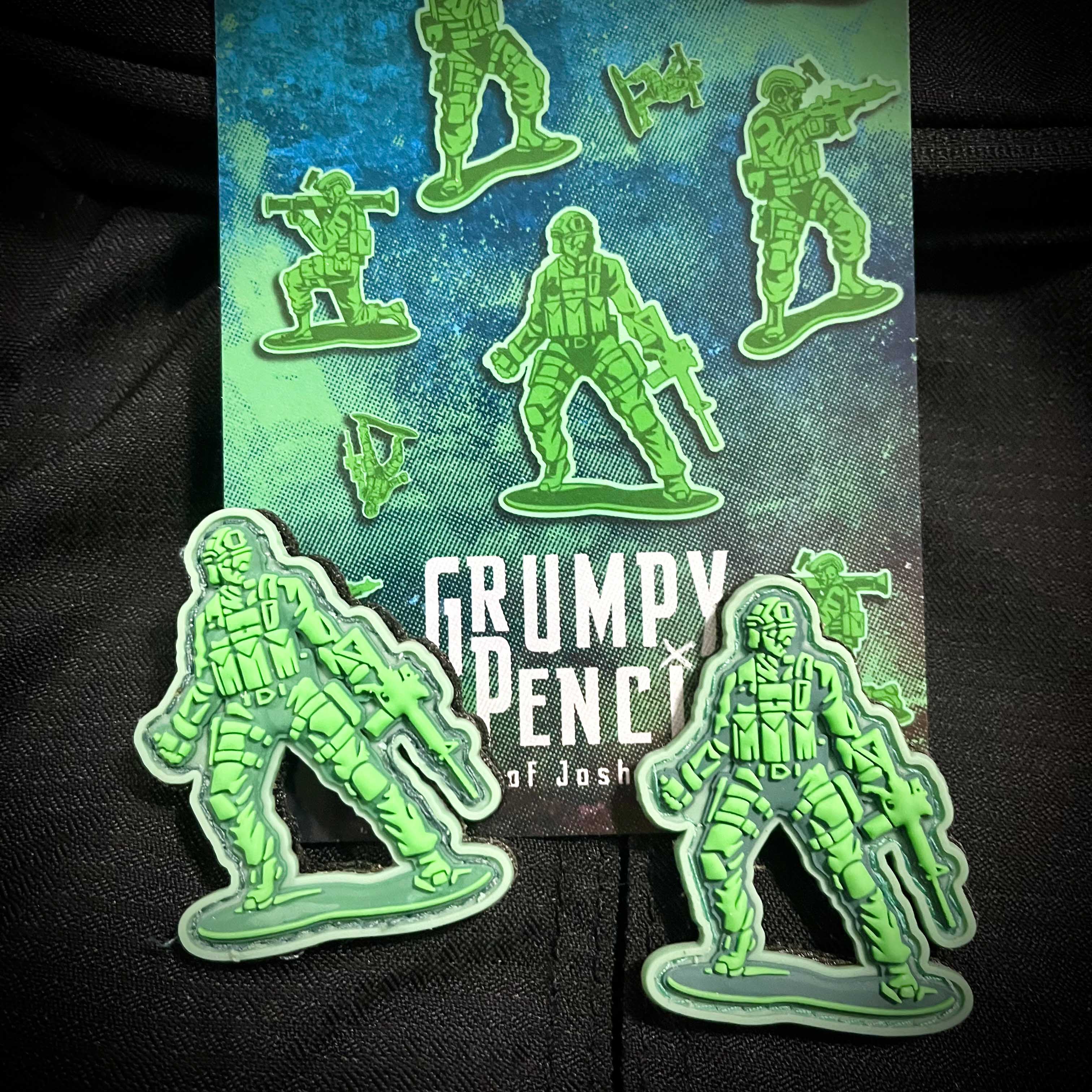 Mini Army Men V3, PVC Patch set – Grumpy Pencil