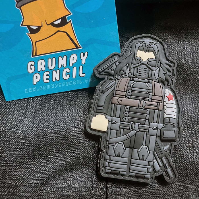 Grumpy Brick fig, Winter Pvc Patch