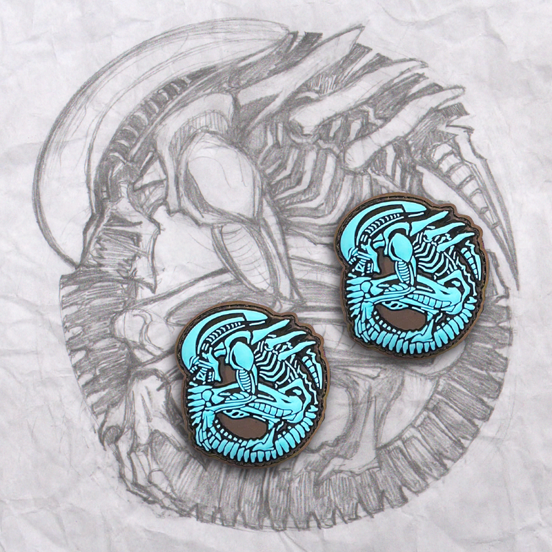 Mini Alien PVC Patch set